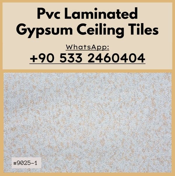 Gypsum Laminated Ceiling Tiles