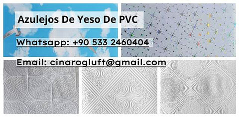 Azulejos de yeso de PVC