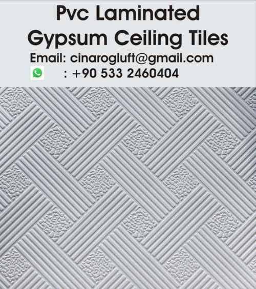 pvc laminated gypsum tiles