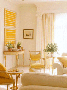 yellow-color-decorated-room